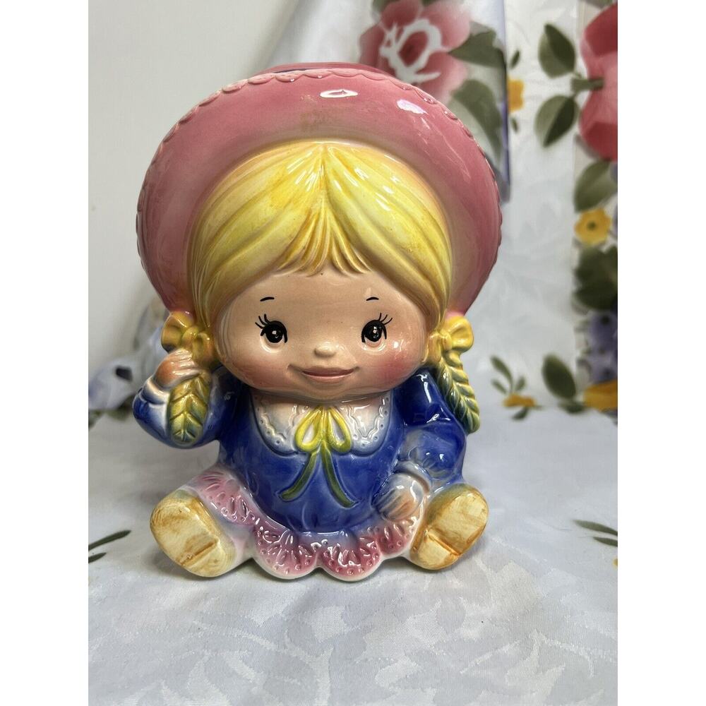VINTAGE INARCO YOUNG GIRL LADY HEAD VASE